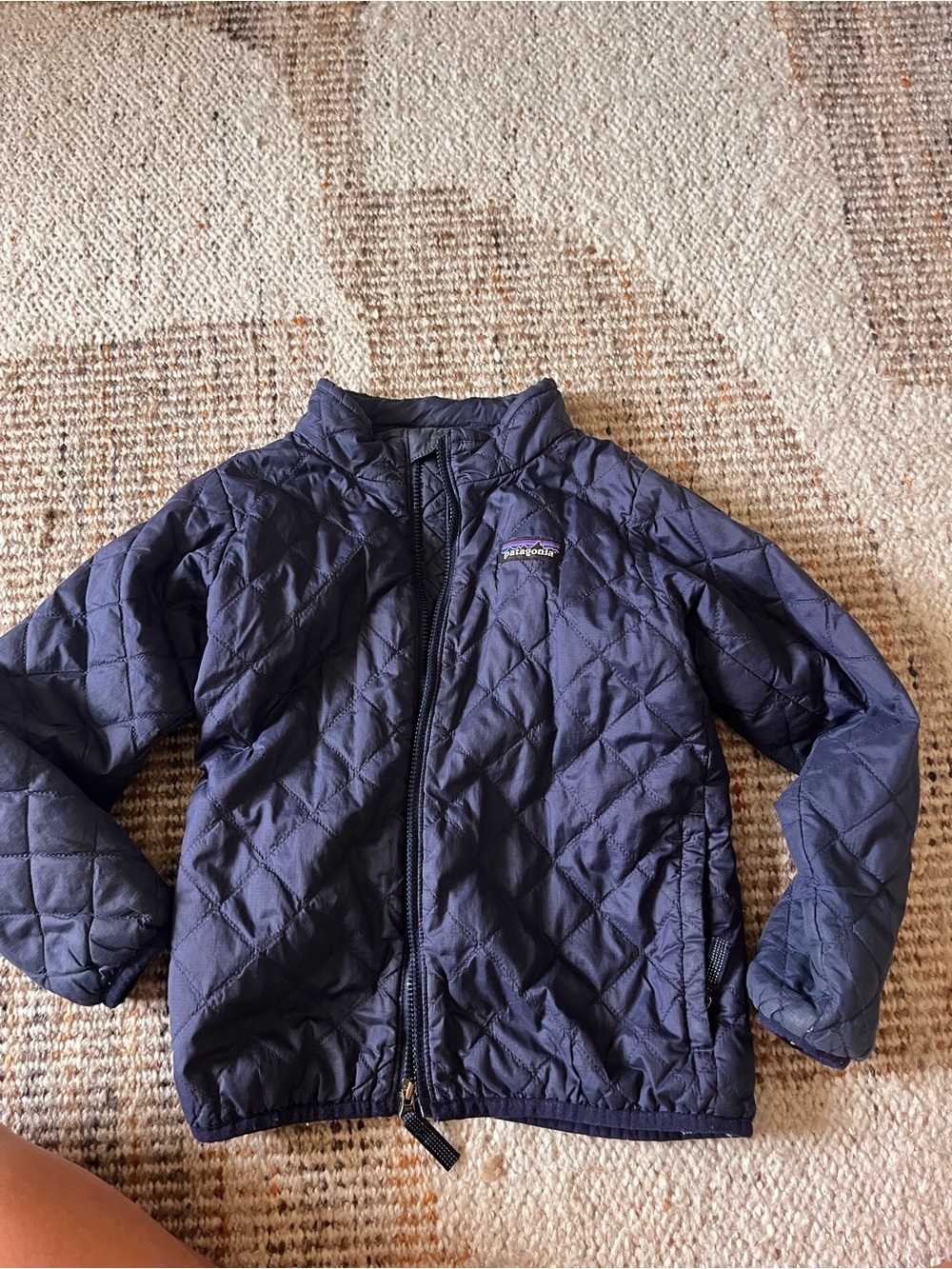 Patagonia Kids Navy Quilted Puffer Jacket